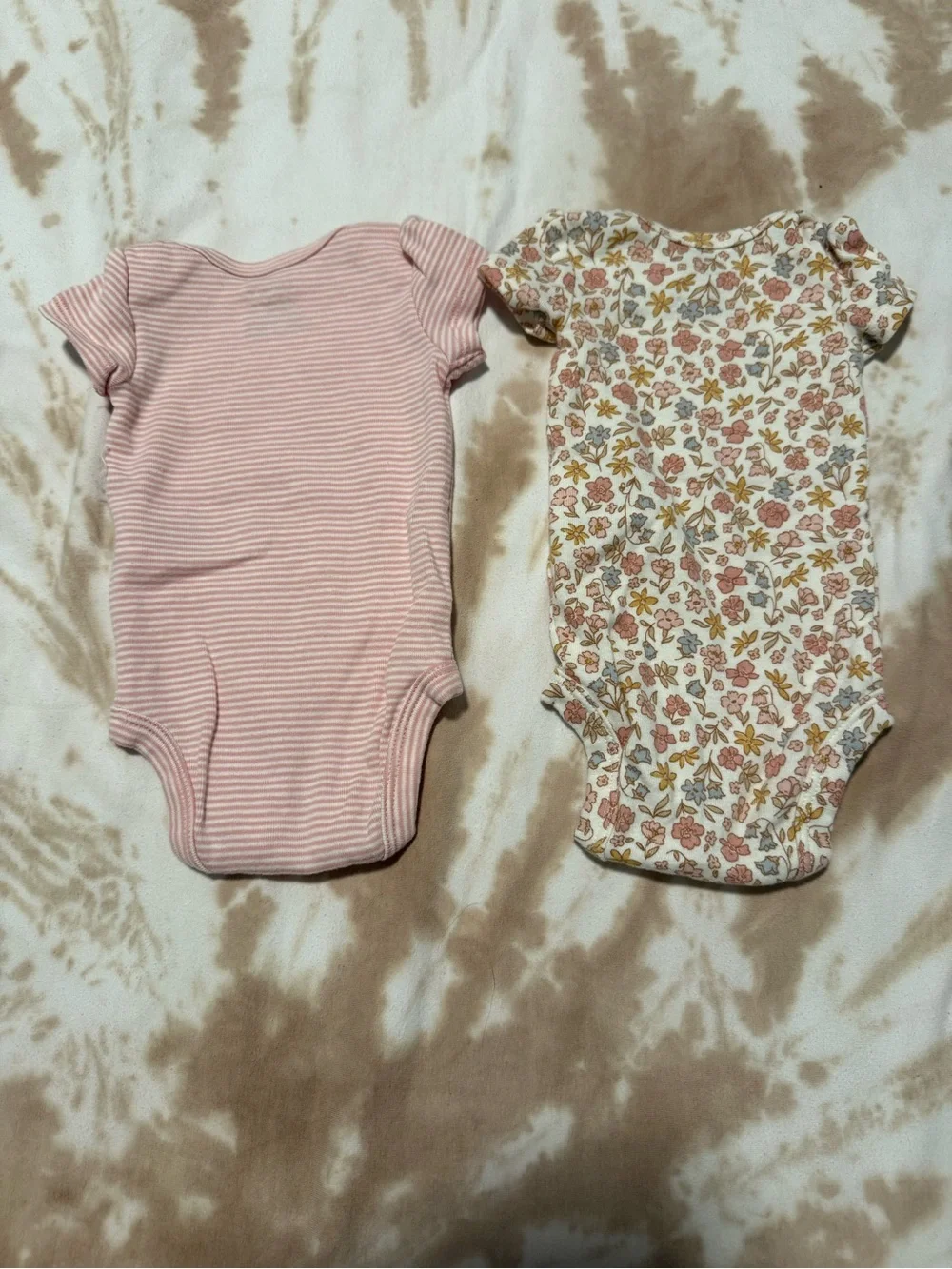 Newborn 5-Pack Short Sleeve Onesies - Pink & Cream Tones